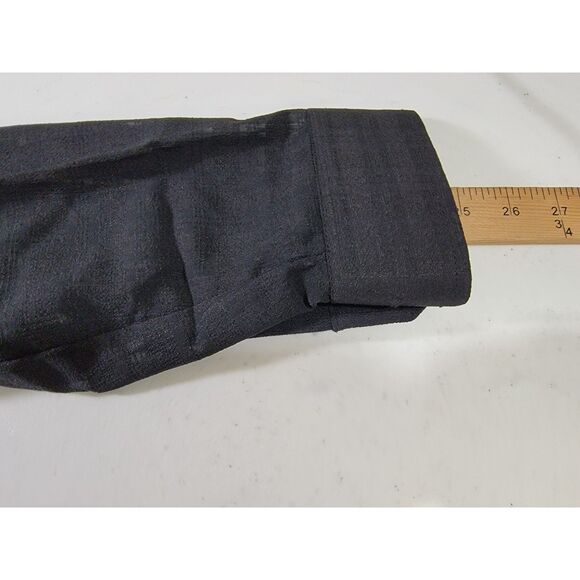 Double Bull Men's Black Sheer Plaid Button Shirt - sz 40 - Picture 3 of 7